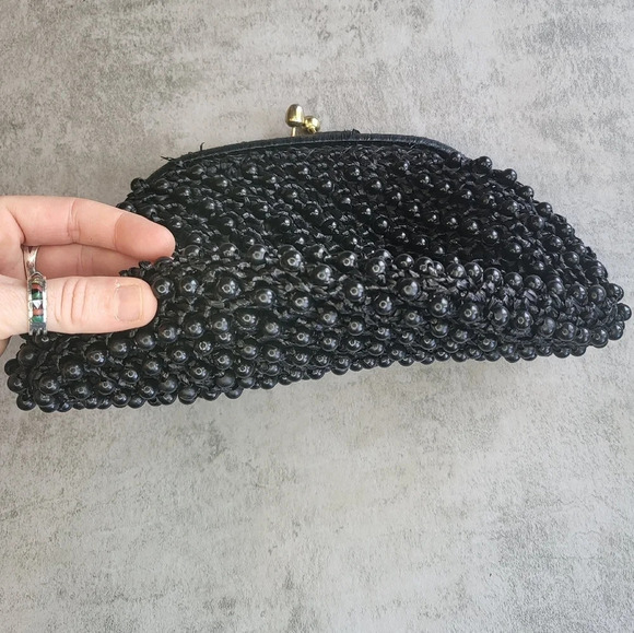 Vintage Princess Charming by Atlas Beaded Clutch Handbag Mid Century 50s 60s - Picture 9 of 11